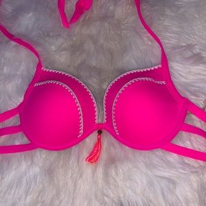 Shade and Shore Hot Pink Push-Up Bikini Top